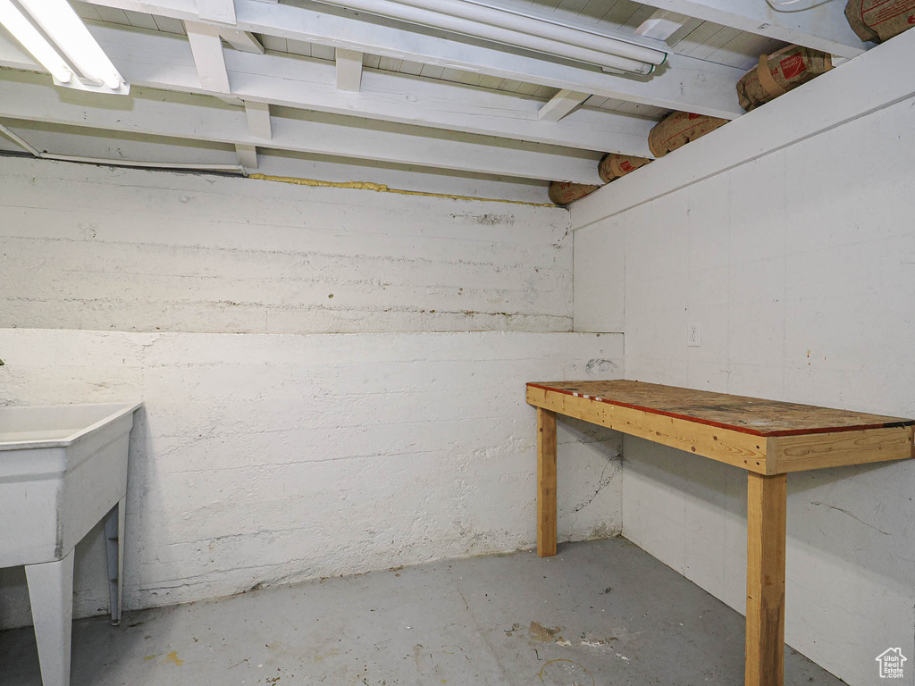View of basement