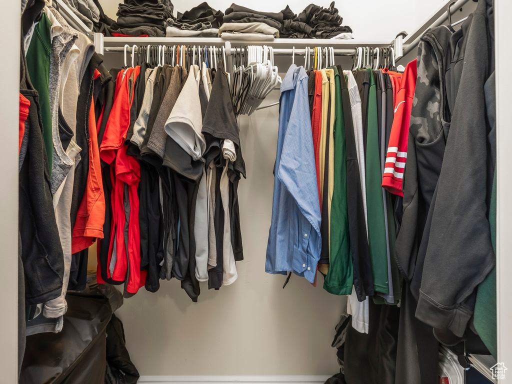 View of spacious closet