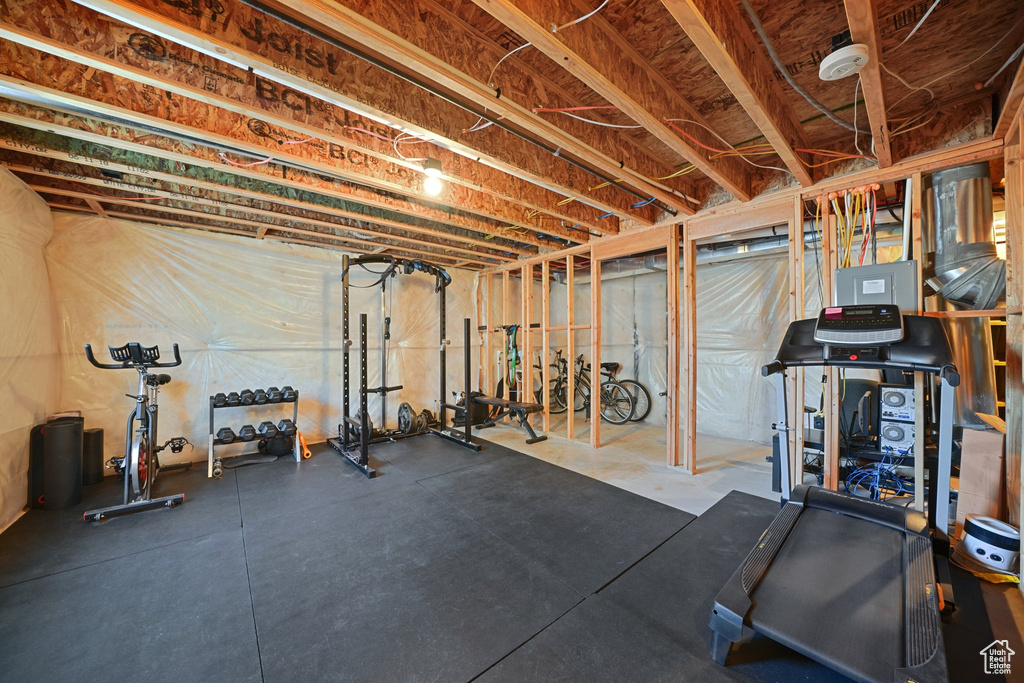 View of workout area