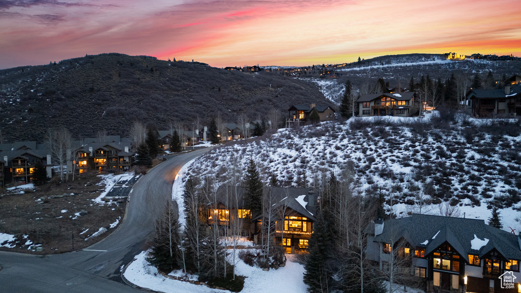 Mountain view featuring a residential view