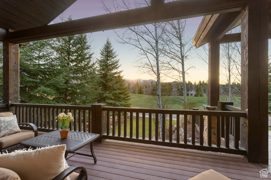 View of deck