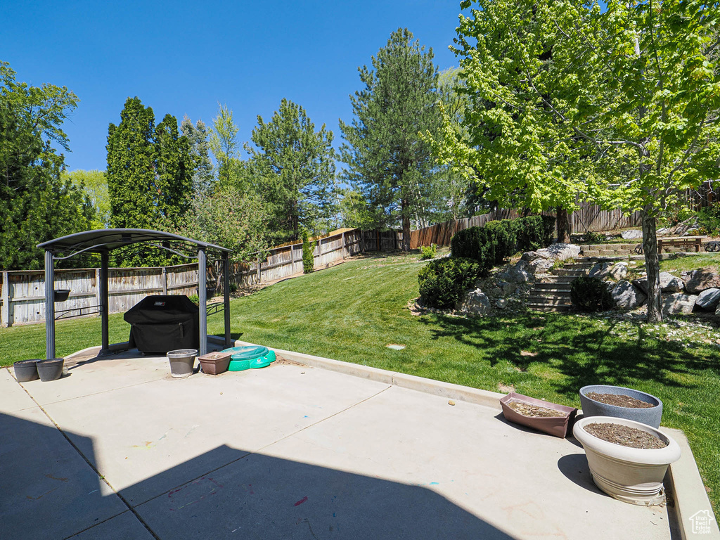 View of patio / terrace featuring a fenced backyard