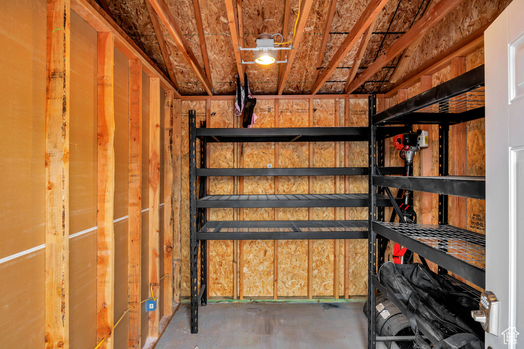 View of storage room