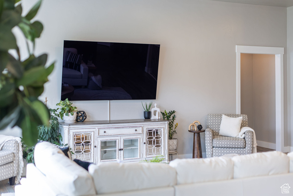 Living room with baseboards