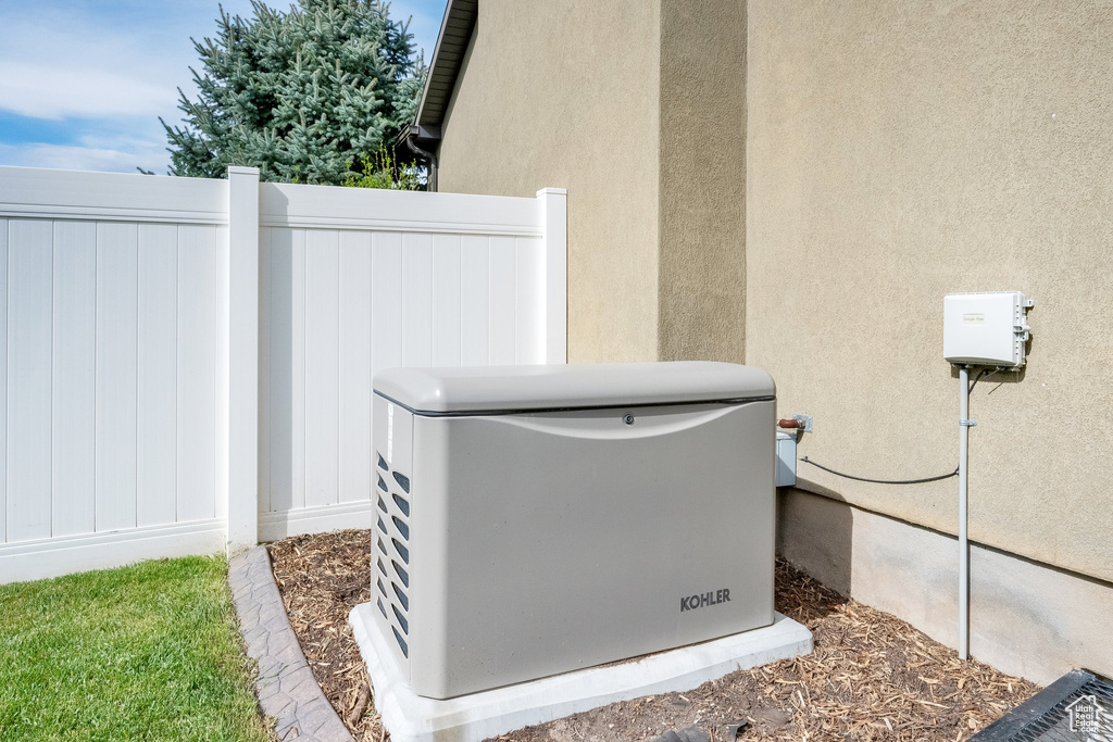 Exterior details featuring a power unit