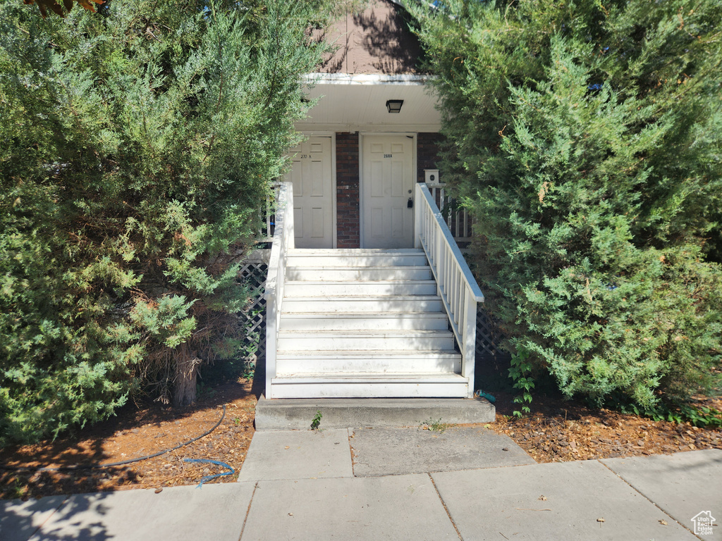 View of stairway