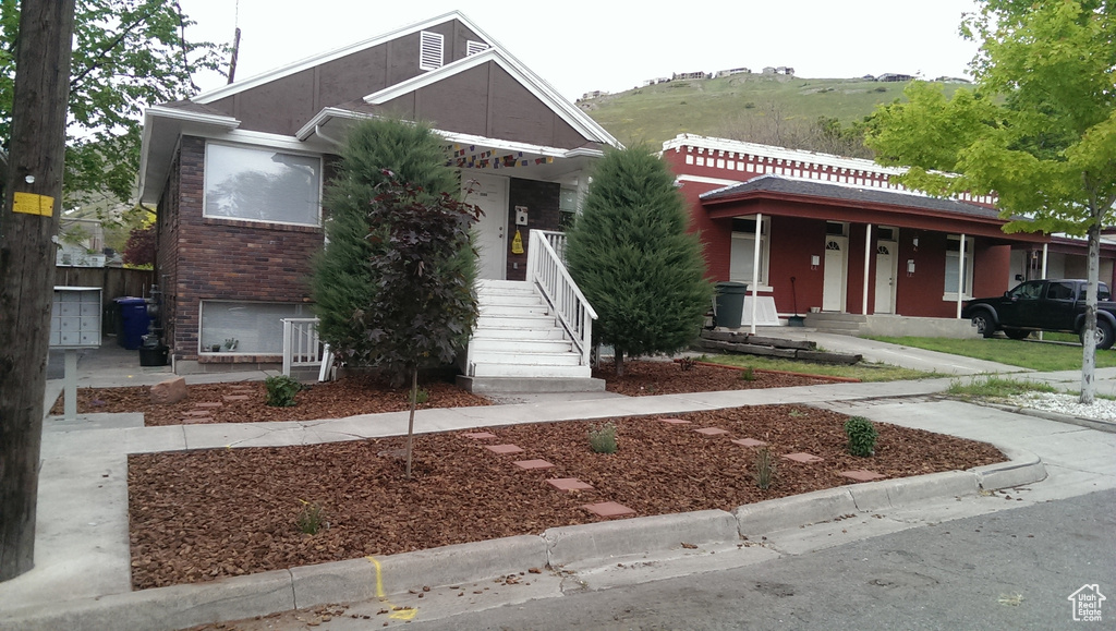 View of front facade with covered porch