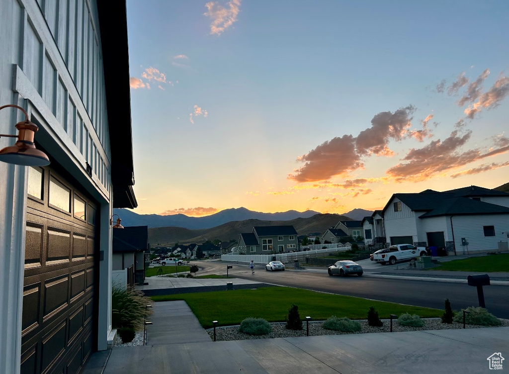 Exterior space with a residential view