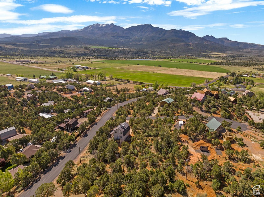 Bird's eye view featuring a mountain view