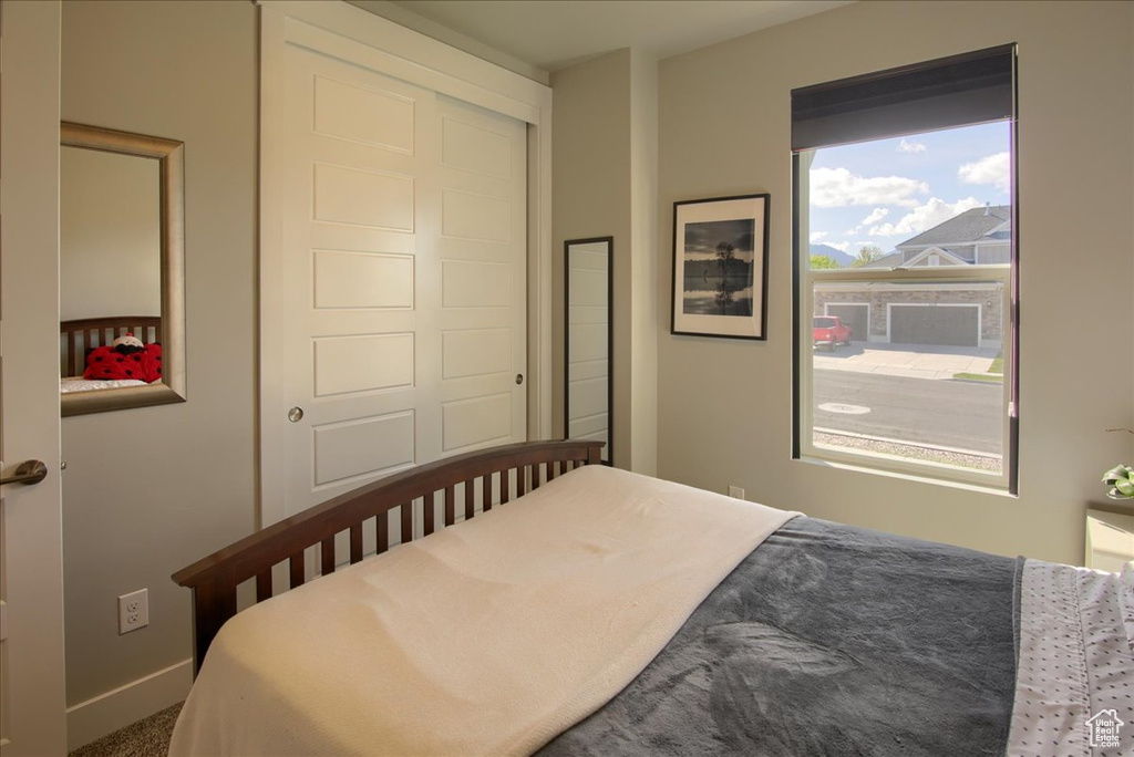 Bedroom with baseboards