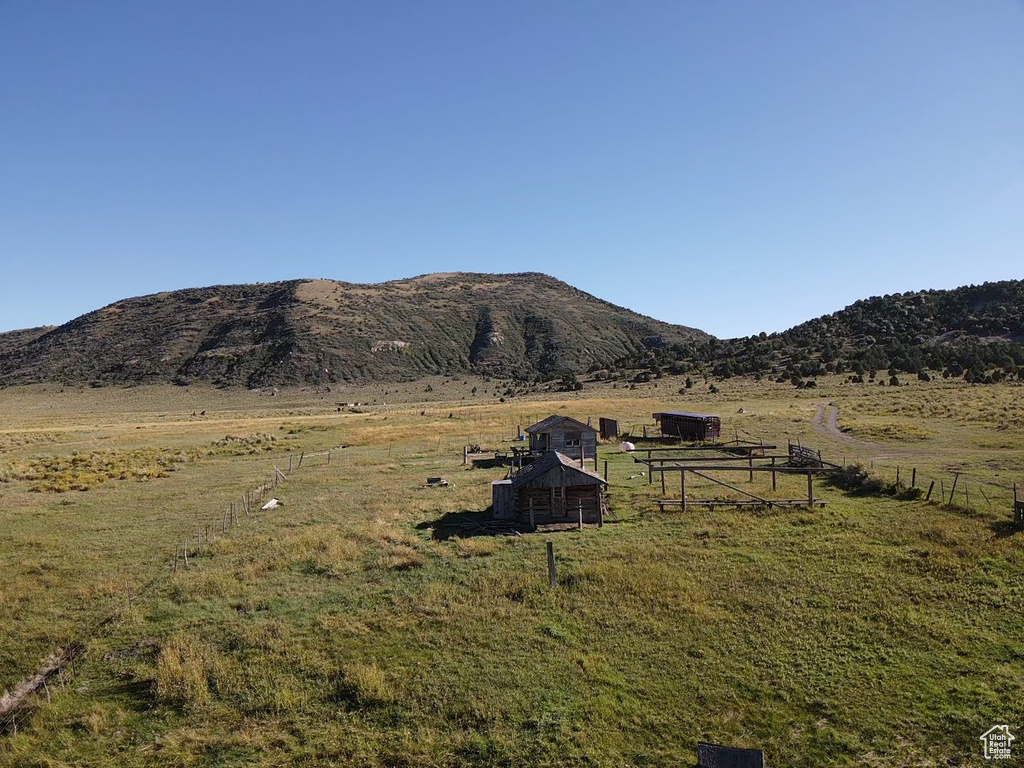 Mountain view with a rural view