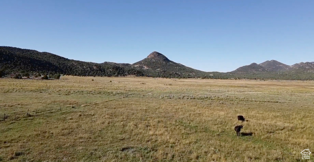 View of mountain feature with a rural view