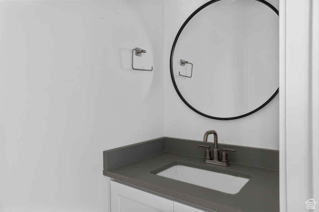 Bathroom featuring vanity