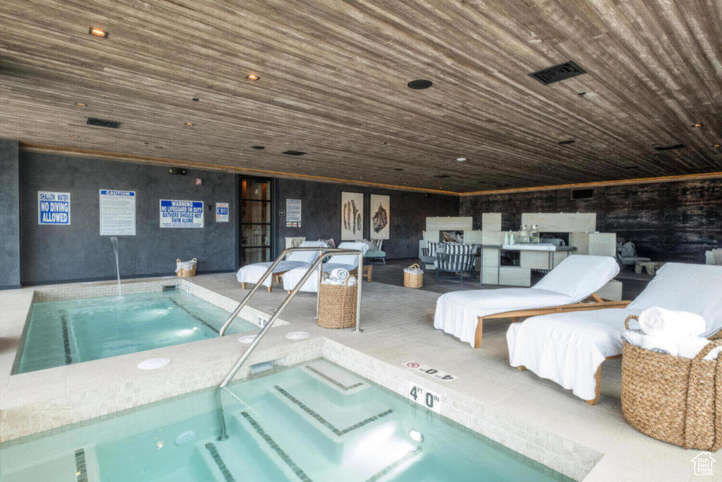 View of indoor pool
