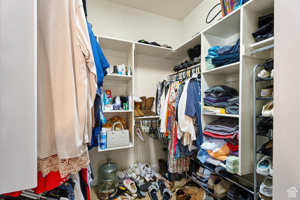 View of spacious closet