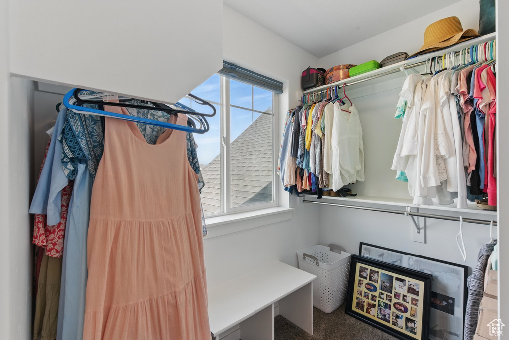 View of spacious closet