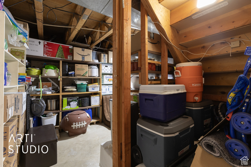 View of storage room