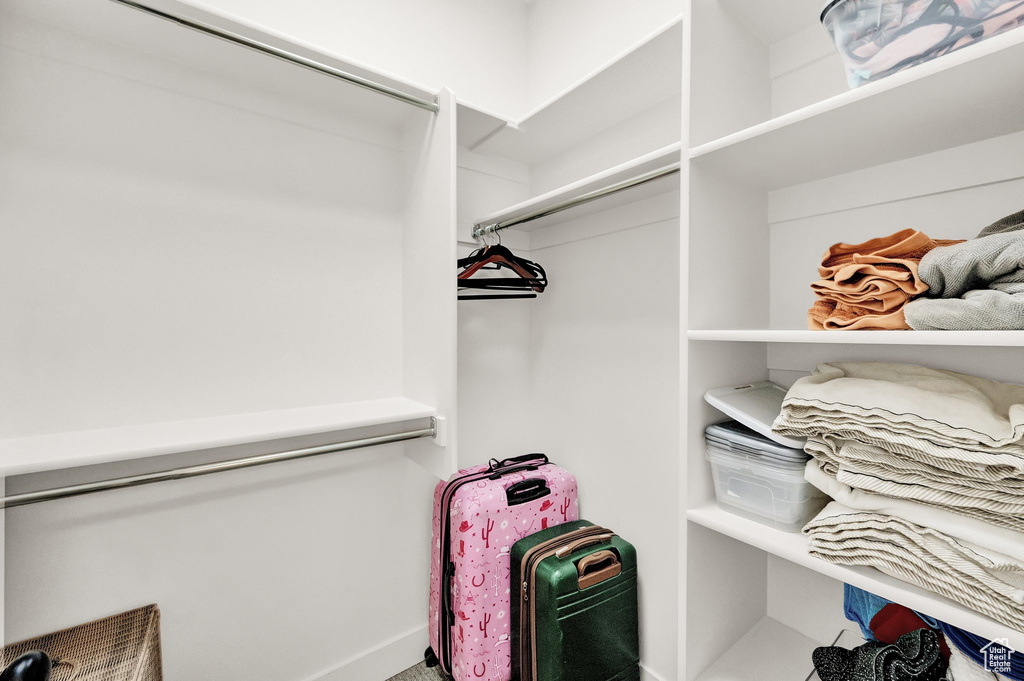 View of spacious closet