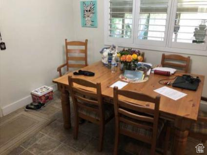 View of dining space