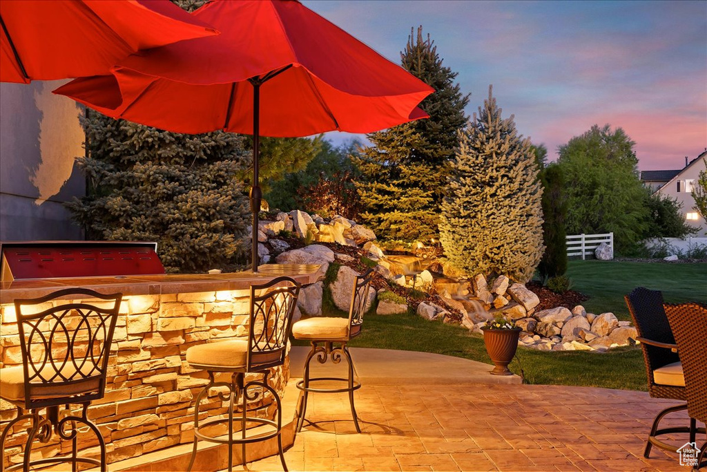 View of patio