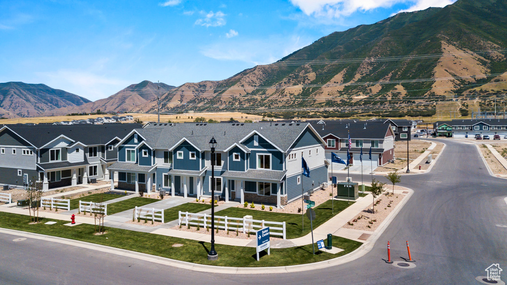 Mountain view with a residential view