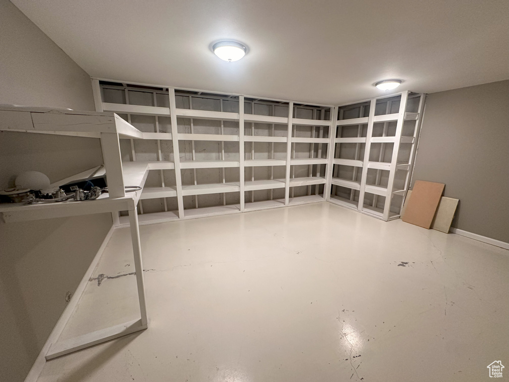 View of storage area