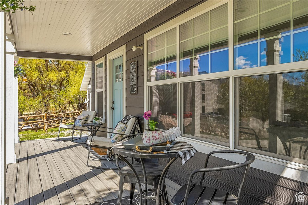 View of sunroom