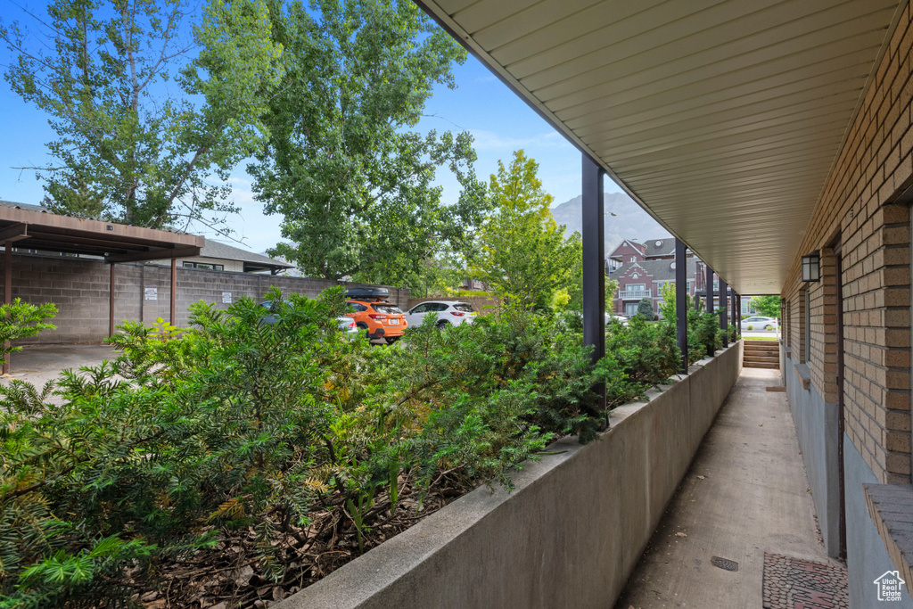 Exterior space featuring fence