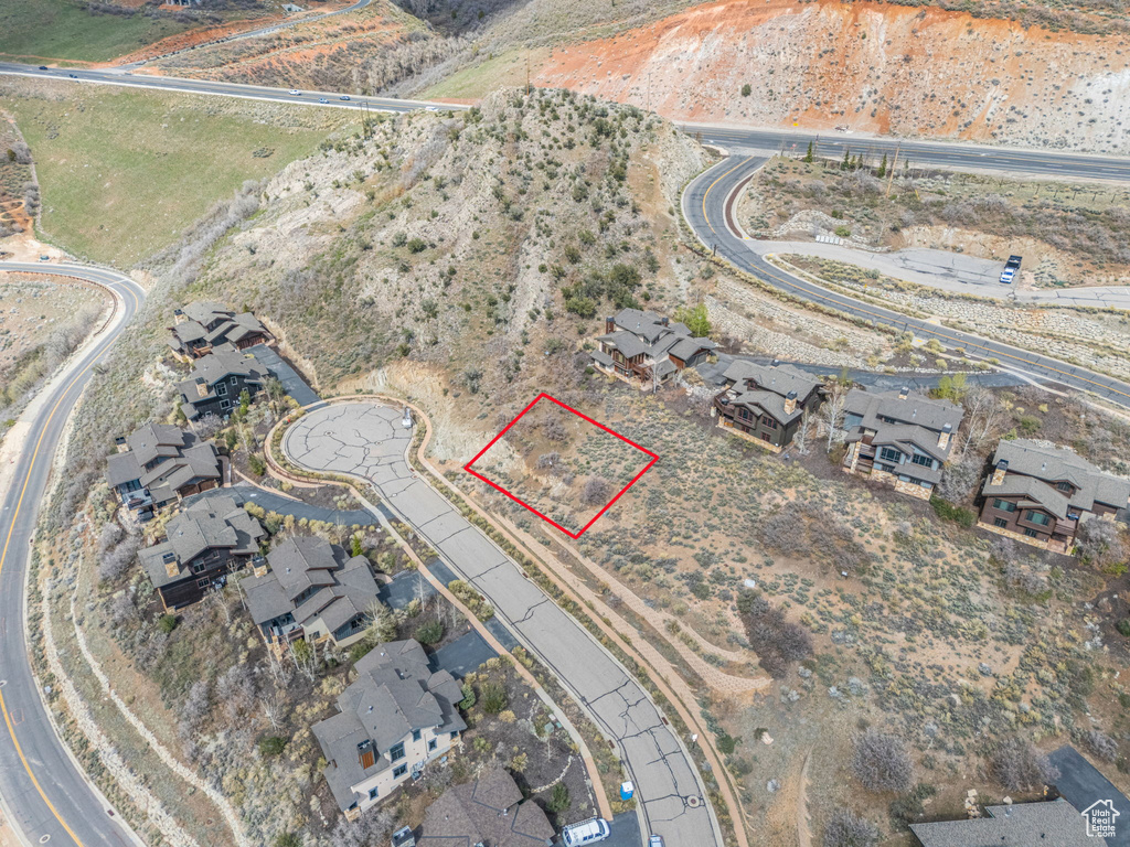 Drone / aerial view with a residential view