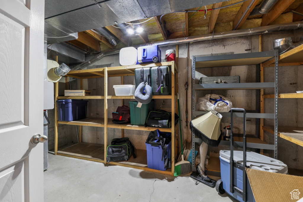 View of storage area