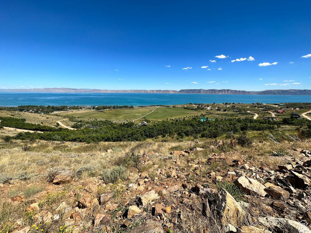 Water view featuring a mountain view