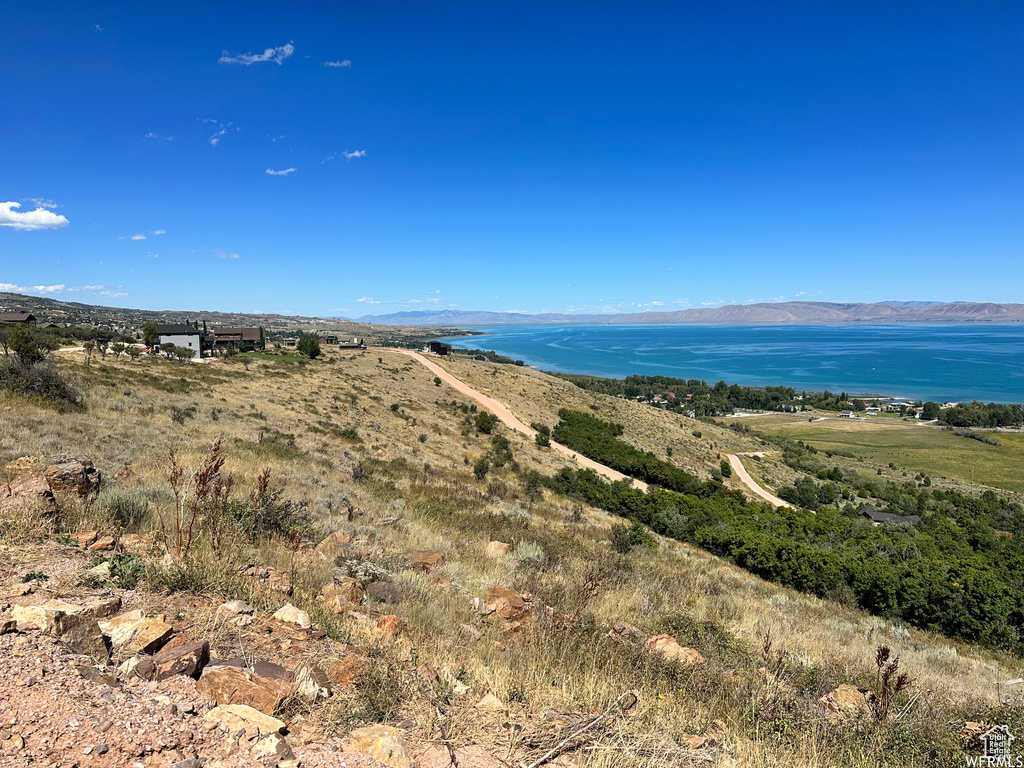 Water view featuring a mountain view