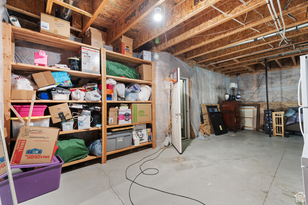 View of storage room
