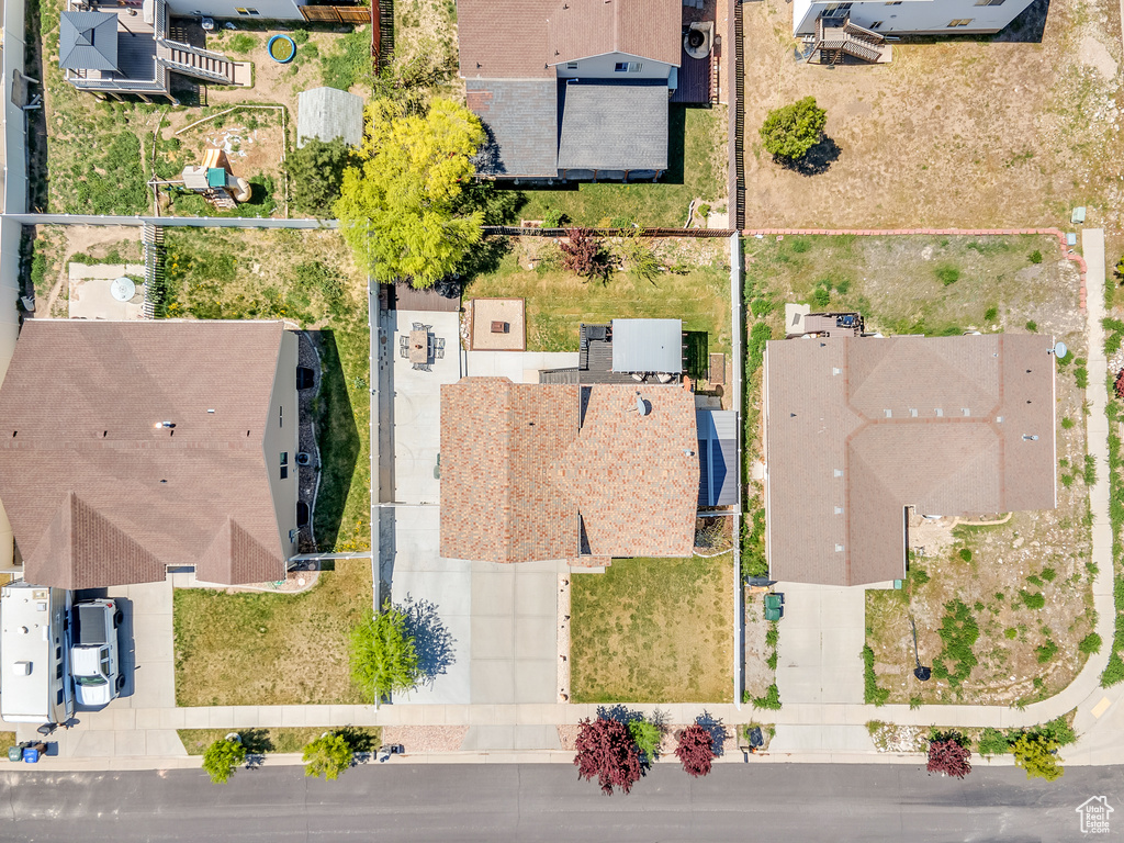 Birds eye view of property