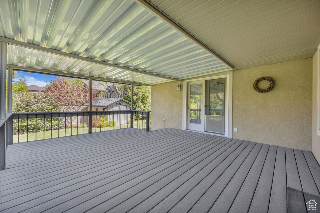 View of deck