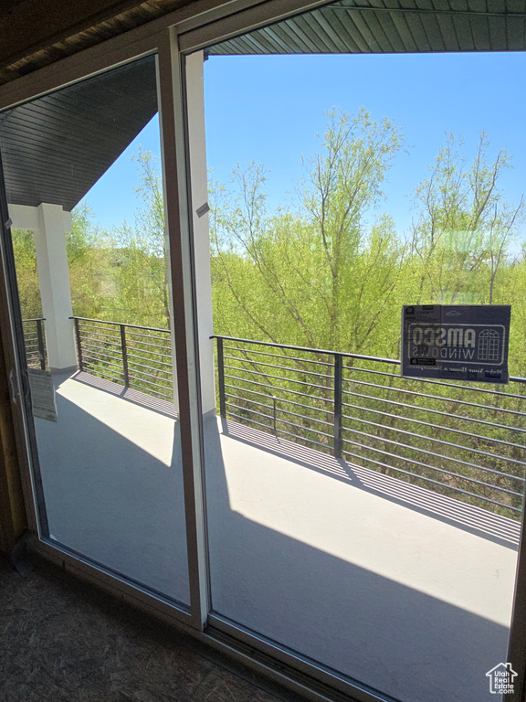 View of doorway to outside