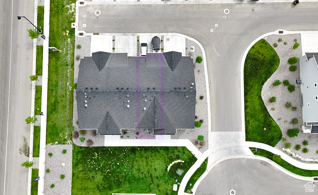 Birds eye view of property