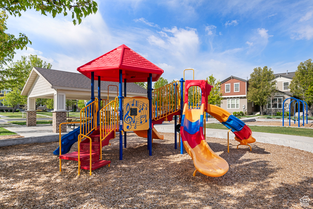 View of community jungle gym