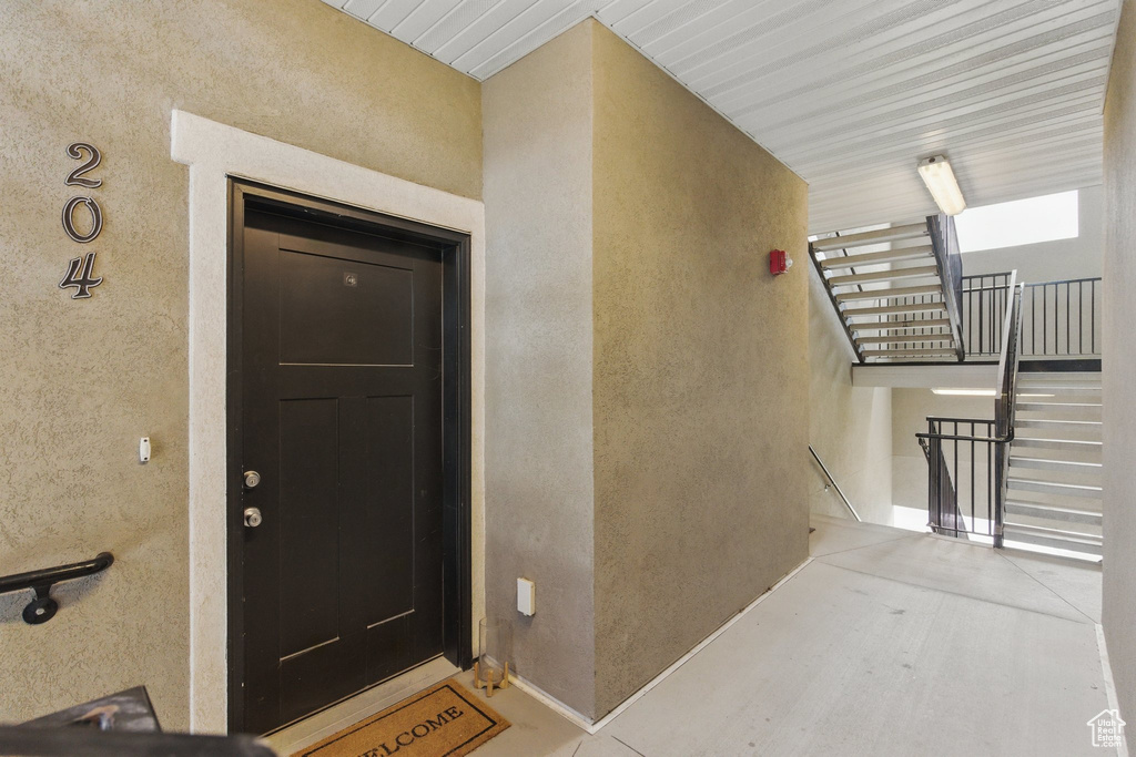 View of property entrance