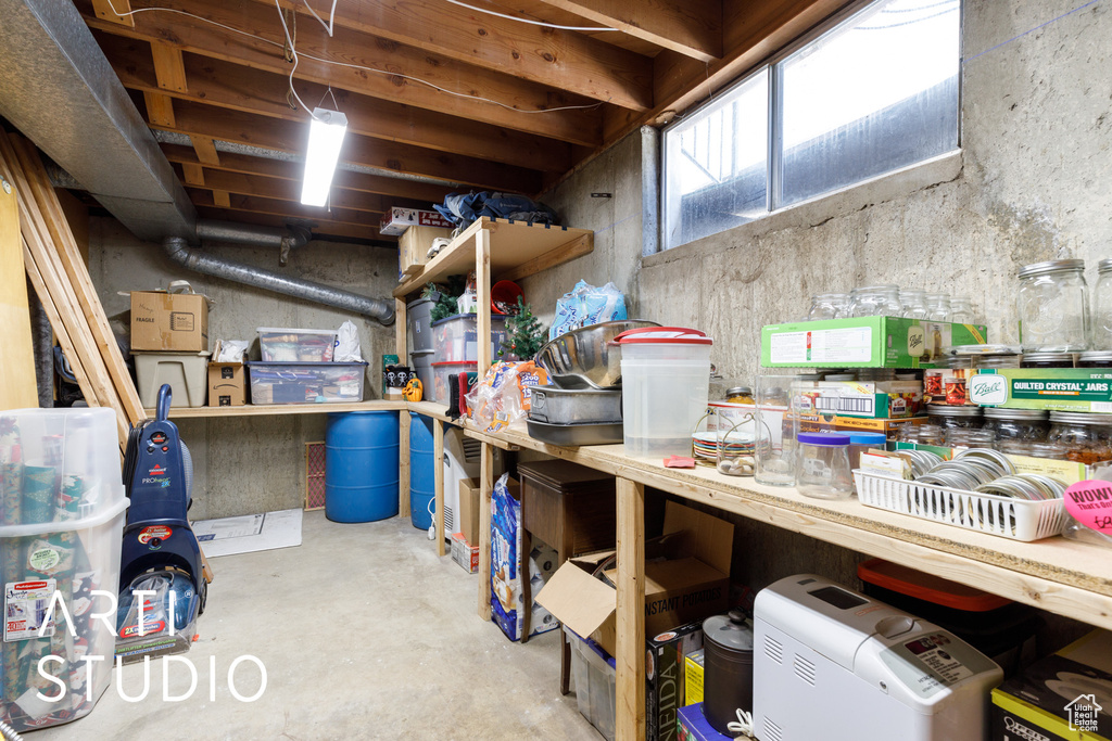 View of storage area