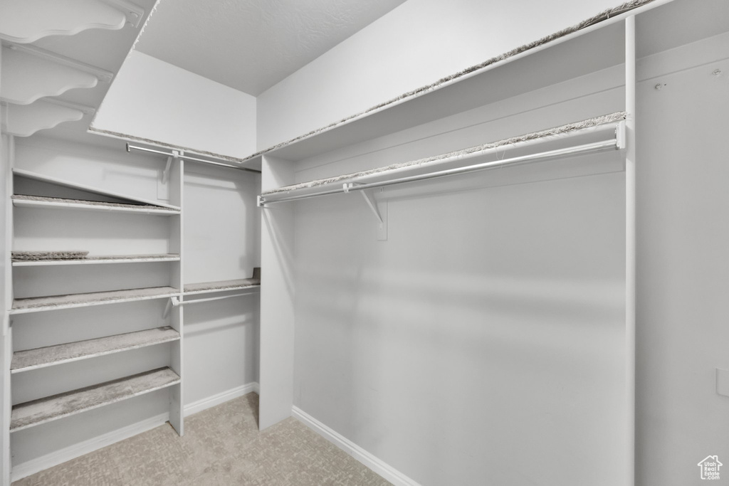 View of spacious closet