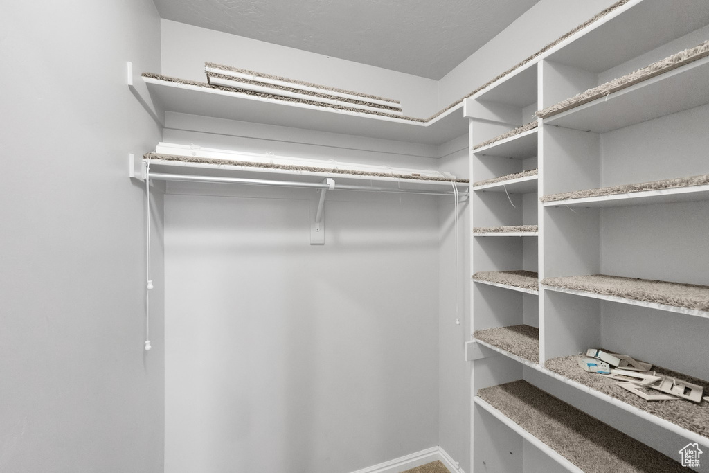 View of spacious closet