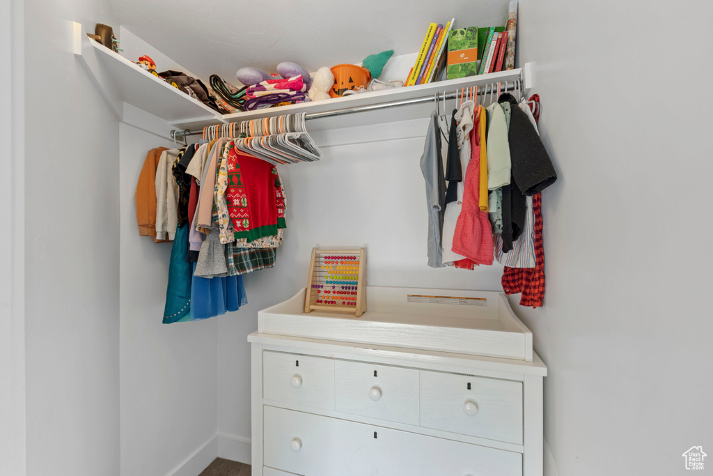 View of spacious closet