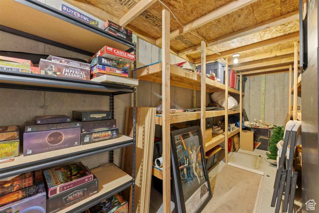 View of storage room