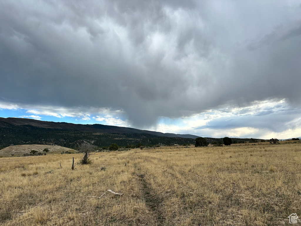 View of mountain feature featuring a rural view