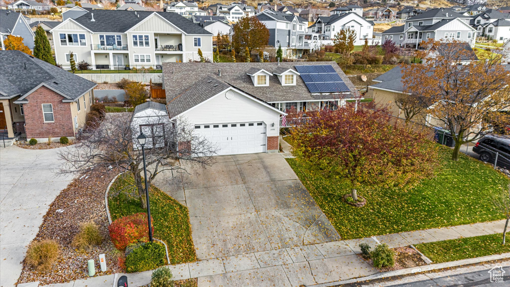 Aerial view featuring a residential view