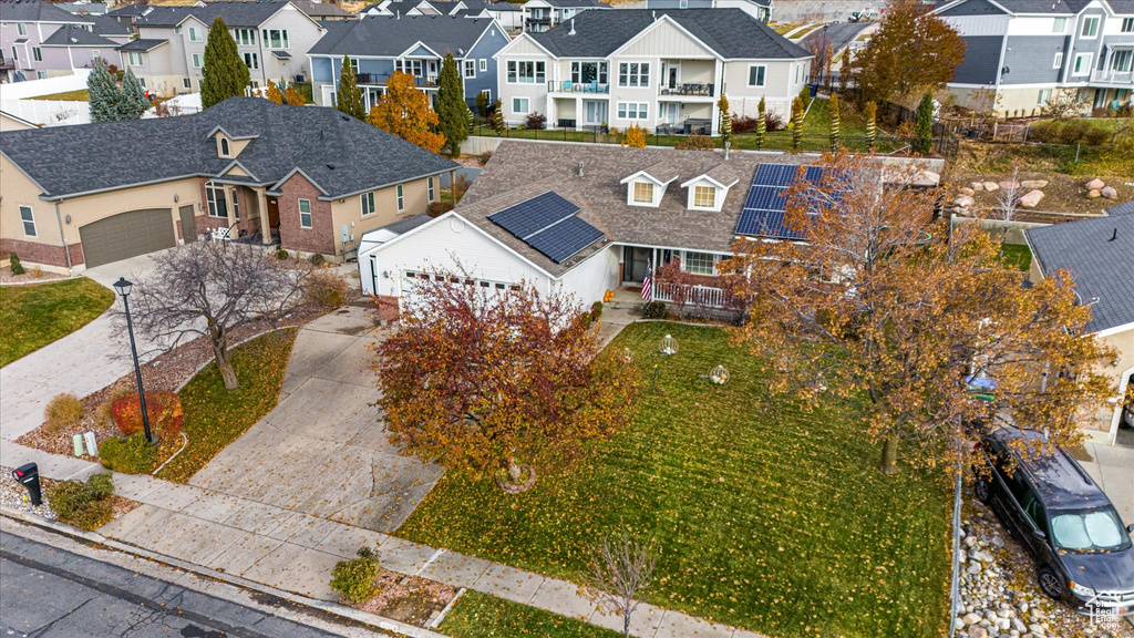 Drone / aerial view featuring a residential view