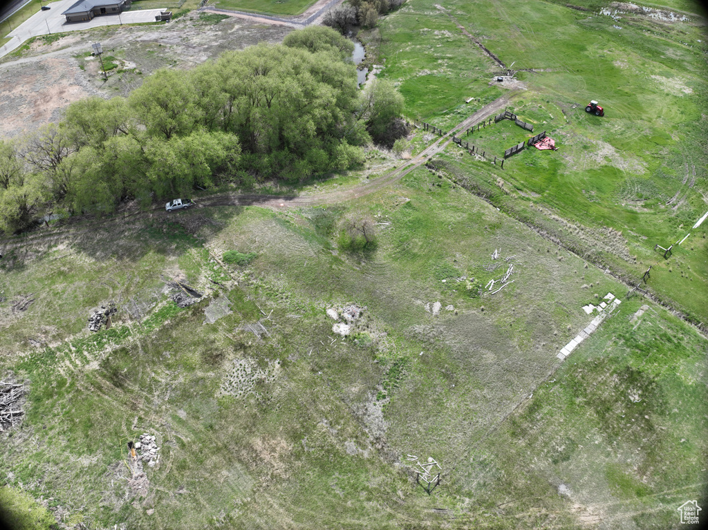Bird's eye view featuring a rural view