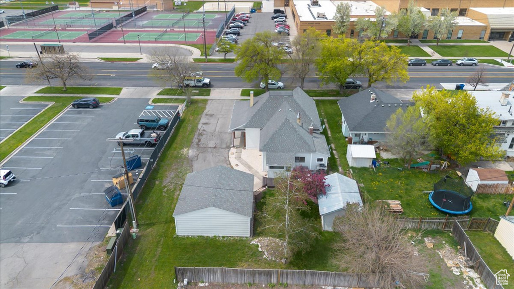 Aerial view featuring a residential view