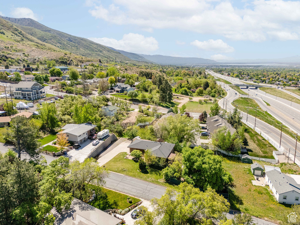Bird\\\'s eye view featuring a residential view and a mountain view